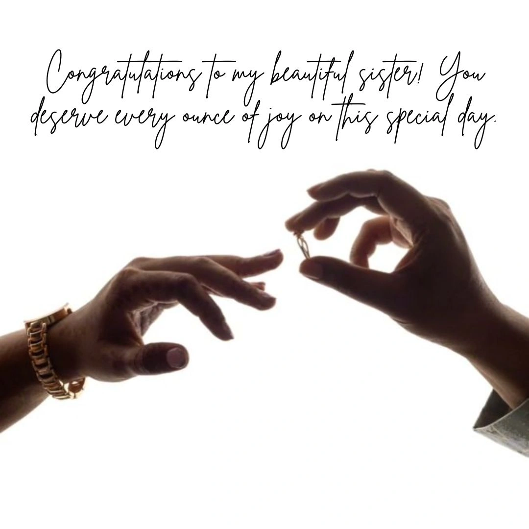 Engagement Wishes for Sister