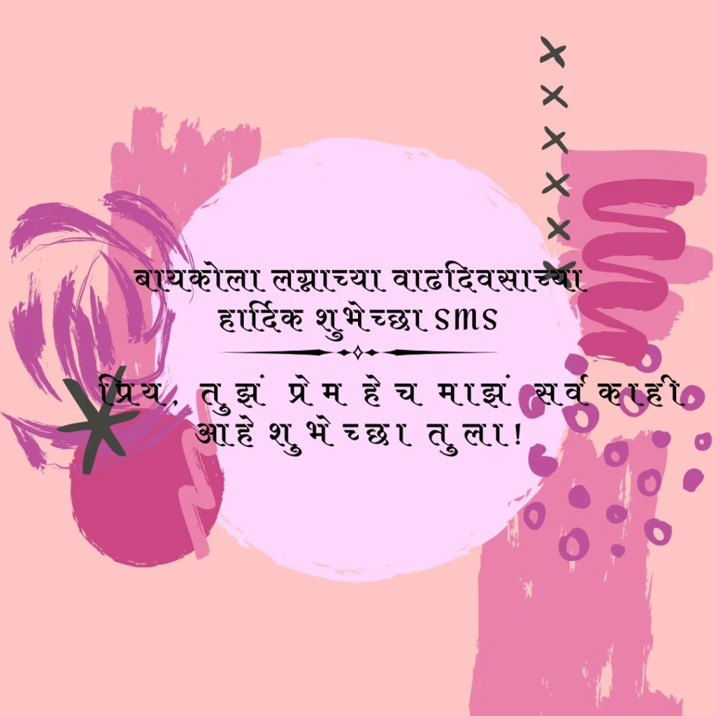 बायकोला लग्नाच्या वाढदिवसाच्या हार्दिक शुभेच्छा sms