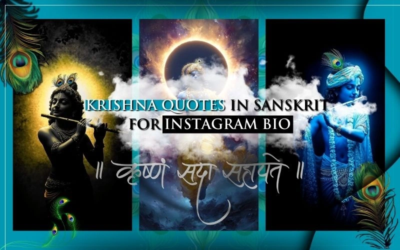 180+ Beautiful Krishna Quotes in Sanskrit for Your Instagram Bio Krishna Quotes in Sanskrit for Instagram Bio